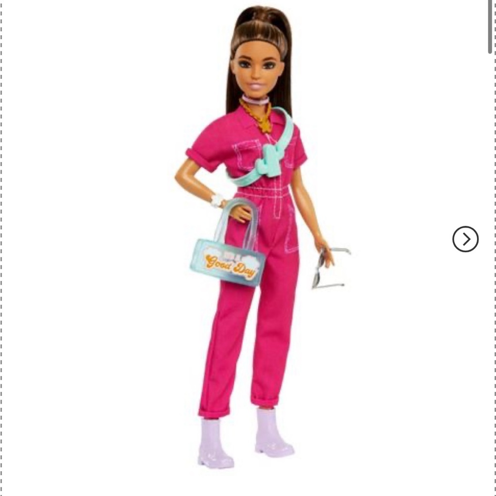 Barbie Doll in Pink Jumpsuit with Accessories